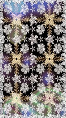 Gri renkli çiçekler. Düz Çiçek Elementleri Tasarımı. Kusursuz çiçek deseni. Renkli Bahar Temalı Kusursuz Arkaplan. Asya tekstil tarzında. Raster illüstrasyonu.