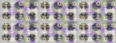 Raster kar taneleri arka planda. Kar tanesi rengarenk desen. Raster illüstrasyonu. Soyut kar taneleri arkaplanda izole edilmiş düz dizayn. Kar taneleri deseni.