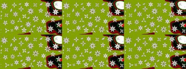 Manzaralı çiçek deseni. Üst manzara, yumuşak yeşil renk tarzı. Çiçek kompozisyonu, el boyası, hassas şablon. Sevgililer günü ve tebrik kartı konsepti için şık bir davet.