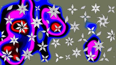 Sabıka fotoğraflarında, bebek kıyafetlerinde, duvar kâğıtlarında, paket kutularında falan kullanılabilir. Zarif, parlak ve eskiz yeşil çiçek deseni tasarımı.