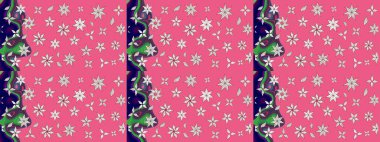 Çiçekli el çizimi çizimi deseni. Modern, pembe raster arka plan duvar kağıdı çizimi, klasik çizgili, desenli desenli çiçekler, çiçekli süsler..