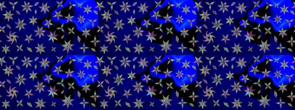 Mavi renkli çiçekler. Elle boyanmış suluboya resim çizimi çiçekler ve bitkiler.