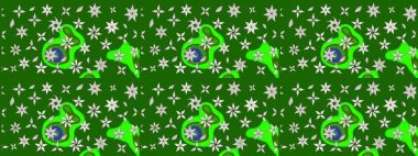 Sketch Floral Pattern in Raster illustration. Fancy fabric pattern. Colour Spring Theme sketch pattern Background. Flat Flower Elements Design.