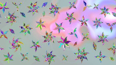 Desen, çizim, çiçek sınırı. Eski moda arka plan. Kıvırcık, parlak örgü. Raster illüstrasyonu. Güzel, parlak, pürüzsüz kumaş, tuval. Çiçeklerin çelengi.