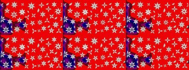 Zarif, parlak ve kırmızı çiçek desenli eskiz. Sabıka baskıları, bebek kıyafetleri, duvar kâğıtları, paket kutuları vb..