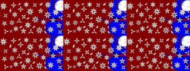 Küçük çiçekteki sevimli çiçek deseni. Kırmızı renkte çiçekler.