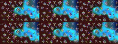 Eskiz modeli etnik tasarım. Çiçekleri, deniz kabukları, mandalaları ve suluboya efektleriyle donanma geçmişi. Yatak çarşafları, ceket, paket tasarımı, kumaş ve moda kavramları için tekstil baskısı.