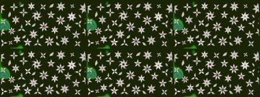 Gri renkli çiçek desenli çizimler, el yapımı papatyalar, papatyalar. Tekrar eden çiçek arkaplanı, zarif gri çiçek duvar kağıdı.