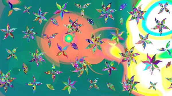 Çizim raster deseni. Çiçek arkaplan. Güzel kumaş deseni.