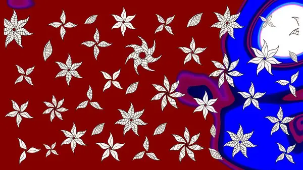 Raster illüstrasyonu. Ultraviyole kumaş deseni. Çizim kalıbı. Organik motif arkaplanı.