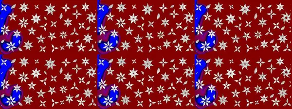 Çiçek deseni. Raster illüstrasyonu. Chichi 'nin kumaş kalıbını çiz. Renkli Bahar Teması eskiz kalıbı. Düz Çiçek Elementleri Tasarımı.