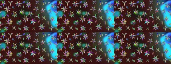 Eskiz klasiği. Renkli Bahar Teması eskiz kalıbı. Düz Çiçek Elementleri Tasarımı. Raster Şirin kumaş deseni.