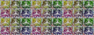 Renkli Bahar Temalı Kusursuz Arkaplan. Çiçekli, kusursuz bir arkaplan. Düz Çiçek Elementleri Tasarımı. Çocuk stili.