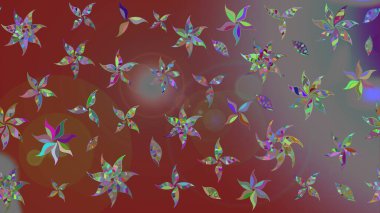 Bahar mevsimi. Raster güzel bir çiçek deseni çizmiş. Tatil havası. Nazik romantik baskı.