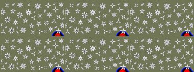 Çiçekli yeşil renkte bir çiçek deseni çiz. Suluboya tarzında yeşil renkte çiçekler.