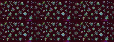 Kahverengi renkli çiçekler. Elle boyanmış suluboya resim çizimi çiçekler ve bitkiler.