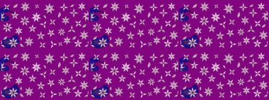 Yumuşak, bahar çiçekli arka plan. Çiçekli karalama şeklinde Raster çiçek deseni. Mor renkte çiçekler.