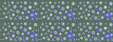 Soyut çiçek çizim kalıbı arka planı. Raster deseni. Raster illüstrasyonu. Tarafsız renklerde. Küçük çiçekte sevimli çiçek deseni var..