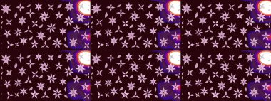 Güzel kumaş deseni. Küçük çiçekteki sevimli çiçek deseni. Güzel karalamalı çiçek desenli çizim. Raster illüstrasyonu.