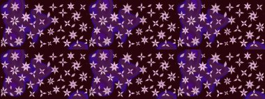 Kahverengi renklerde. Raster illüstrasyonu. Çiçekli güzel suluboya desen.