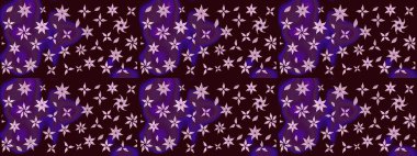 Güzel kumaş deseni. Raster illüstrasyonu. Kahverengi renklerde. Raster illüstrasyonunda çiçek deseni çizimi.