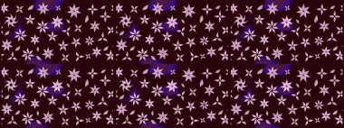 Kahverengi renkli çiçekler. Kumaş desenli papatya çiçekleri ayrıntıları.