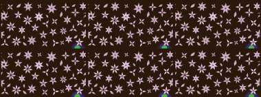 Raster deseni. Botanik çizim kalıbı. Suluboya etkisi. Organik elementler.