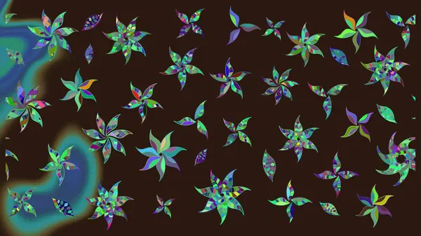 Güzel suluboya yaz çiçekleri deseni..