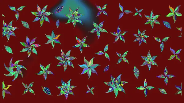 Kırmızı renklerde çiçek desenli çizimler, el yapımı papatyalar, papatyalar. Tekrar eden çiçek arkaplanı, zarif kırmızı çiçek duvar kağıdı.