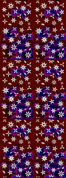 Kırmızı renkte çiçekler. Raster düz çiçek çizim deseni. Tasarım hediye paketi, tebrik kartları, posterler ve afiş tasarımı.