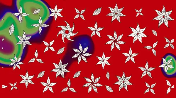 Organik elementler. Suluboya etkisi. Botanik çizim kalıbı. Raster deseni.