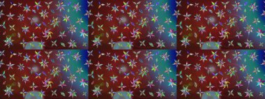 Anti-stres için soyut örnek sayfası. Kahverengi renklerde. Raster illüstrasyonu.