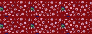 Hediye ambalaj kağıdı, tebrik kartları, posterler ve pankart tasarımı. Kırmızı renkte çiçekler. Raster düz çiçek çizim deseni.