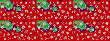 Kırmızı çiçekli bahar çiçekleri. Küçük çiçekte güzel bir desen. Küçük renkli çiçekler. Moda baskıları için zarif bir şablon. Motley illüstrasyonu.