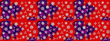 Düz Çiçek Elementleri Tasarımı. Modaya uygun kumaş deseni. Sevimli çiçek raster deseni. Renkli Yaz Teması çizim şablonu.