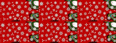 Moda baskıları için zarif bir şablon. Halk tarzı. Parlak renkli çiçekli ve kırmızı yapraklı harika bir çiçek deseni. Modern çiçek arkaplanı.