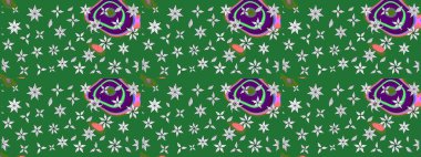 Suluboya desenli çiçek deseni. Moda baskısı. Ton halinde. Dekorasyon ve tasarım için güzel bir desen. Çiçeğin suluboya çizimlerinin zarif deseni.