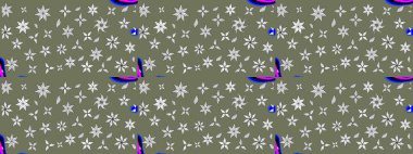 Çiçekli çiçek deseni, suluboya. Raster deseni. Küçük çiçekte güzel bir çiçek deseni..