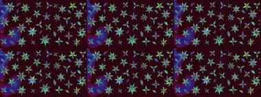 Hediye ambalaj kağıdı, tebrik kartları, posterler ve pankart tasarımı. Raster düz çiçek çizim deseni. Kahverengi renkte çiçekler.