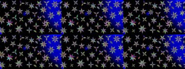 Raster düz çiçek çizim deseni. Siyah renkli çiçekler. Tasarım hediye paketi, tebrik kartları, posterler ve afiş tasarımı.