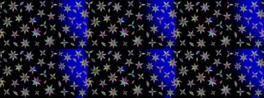 Raster çiçek desenli çiçek deseni, yapraklar, dekoratif elementler, sıçrama, lekeler, el çizimi kontur çizgileri ve Doodle çizim stili, grafik raster çizim çizimi.