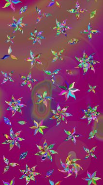 Küçük çiçekteki sevimli çiçek deseni. Raster illüstrasyonu. Tony 'nin kumaş kalıbını çiz. Modaya uygun kumaş deseni.