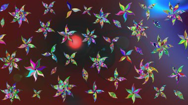 Çiçek arkaplanlı soyut zarafet eskiz deseni. Raster Güzel kumaş deseni.