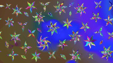 Organik elementler. Raster deseni. Suluboya etkisi. Botanik çizim deseni.