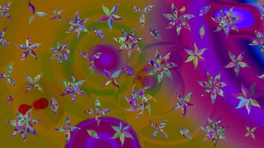 Çiçekli zambakların eskiz geçmişi. Parlak çiçekli kolaj çiçekleri kahverengi. Çiçek tasarımı için inanılmaz kolaj cennet tarzı..