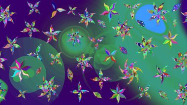 Raster Güzel kumaş deseni. Raster suluboya deseni, narin çiçekler, mavi çiçekler, tebrik kartı şablonu..