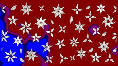 Çiçek deseni duvar kağıdı, desen dolguları ve web sayfası arka planı için kullanılabilir. Süslü zentangle çizim dokusu, soyut çiçeklerle süslenmiş. Şekillendirilmiş çiçekli çizim deseni.