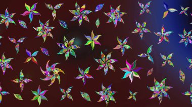 Çizim çiçek deseni duvar kağıdı, web sitesi arka planı, ambalaj kağıdı, davetiye, broşür, afiş veya web sitesi için kullanılabilir. El çizimi Raster çizimi. Parlak elementlerin.