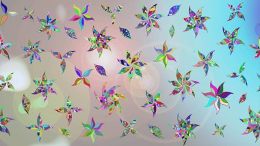 Gömlek baskısı için çiçek boyası. Çiçek desenli eskiz. Tarafsız renklerde çiçekler.