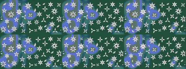 Küçük bir çiçekte eskiz deseni. Hoş bir çiçek geçmişi var. Güzel kumaş deseni. Raster illüstrasyonu.